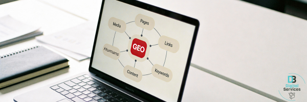 Graphic showing the relationship between clear writing and blog visibility for people and AI tools